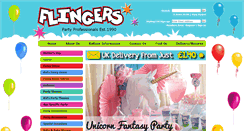 Desktop Screenshot of flingerspartyshop.co.uk